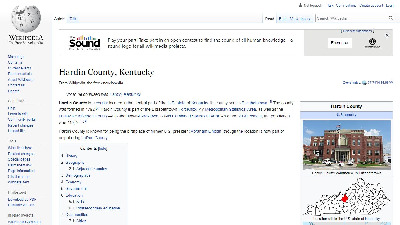 Hardin County, Kentucky - Wikipedia